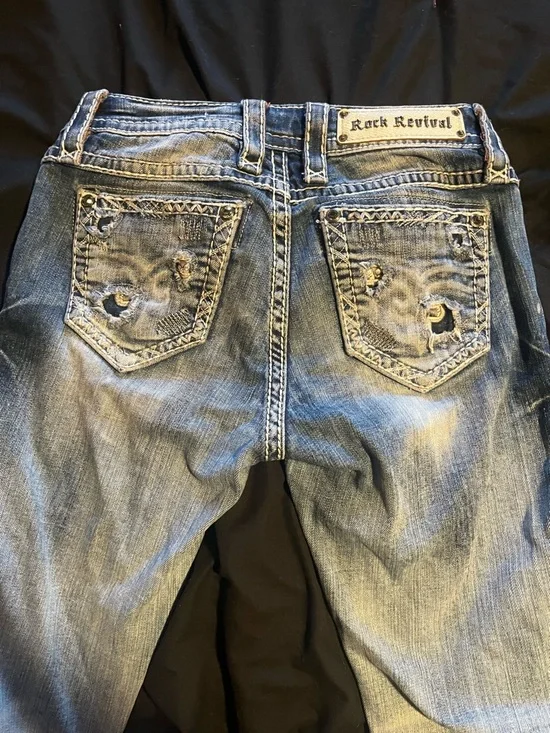 Rock Revival Bling Jeans - Picture 4 of 5